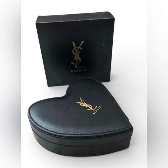 YSL Beauty Heart Shape Makeup Case with Mirror - Picture 2 of 5